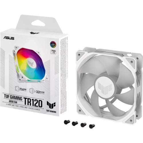 Кулер до корпусу ASUS TUF GAMING TR120 FAN ARGB WHITE (90DA0093-B09000)