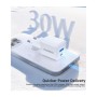 Зарядний пристрій Choetech 1xUSB-C PD30W PPS + 1xUSB QC3.0 (PD5012-EU-WH)