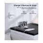 Зарядний пристрій Choetech 1xUSB-C PD30W PPS + 1xUSB QC3.0 (PD5012-EU-WH)