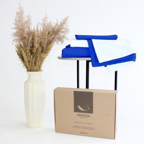 Постільна білизна MirSon Ranforce Elite Pablo Blue (11-2107 + 19-4150) 2х160х220 (2200004732428)