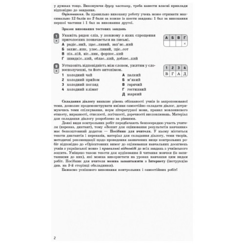 Робочий зошит Українська мова. 10 клас. Для оцінювання результатів навчання - В.Ф. Жовтобрюх Ранок (9786170946355)