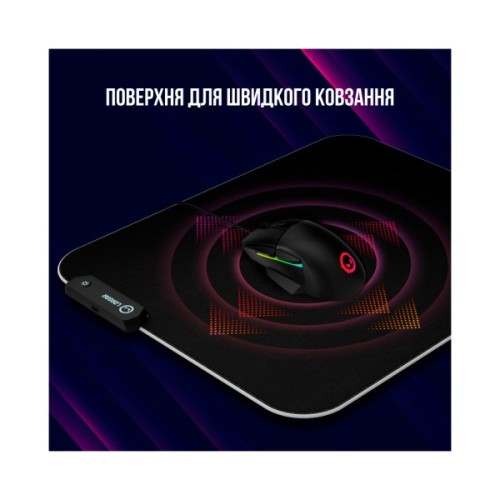 Килимок для мишки Lorgar Steller 913 RGB USB Black (LRG-GMP913)