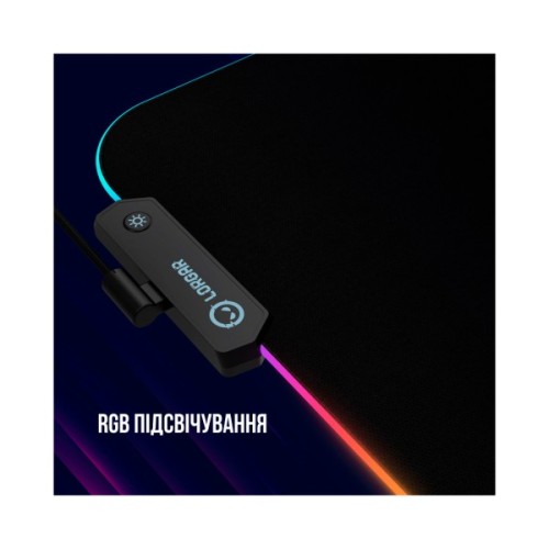 Килимок для мишки Lorgar Steller 913 RGB USB Black (LRG-GMP913)