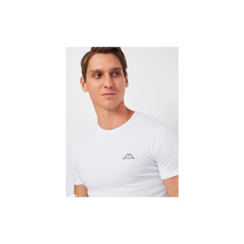 Футболка Kappa T-shirt Mezza Manica Girocollo K1304 Bianco білий XL (8052394813683)