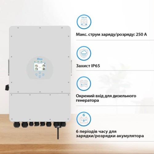 Сонячний інвертор Deye SUN-12K-SG02LP1-EU-AM3 12kW (SUN-12K-SG02LP1-EU-AM3)