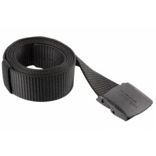 Поясний ремінь Hoegert SOGEL з пластиковою пряжкою, поліестер чорний, 120см (HT5K462)