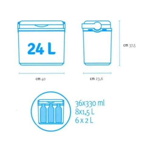 Термобокс Adriatic 24л синій з помаранчевим (8002936750020)