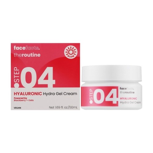 Крем для обличчя Face Facts The Routine Step.04 Hyaluronic Hydra Gel Cream З гіалуроновою кислотою 50 мл (5031413930108)