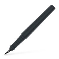 Ручка пір'яна Faber-Castell POLY Fountain Pen Black, колір корпусу чорний, перо М (0,7 мм) (32954)