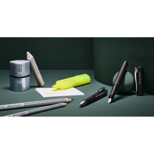 Ручка пір'яна Faber-Castell POLY Fountain Pen Black, колір корпусу чорний, перо М (0,7 мм) (32954)