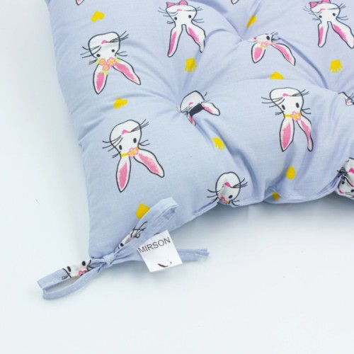 Подушка на стілець MirSon Бязь Принт 17-0527 Bunnies 40х50 см (2200006276821)