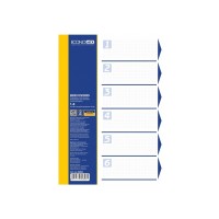 Роздільник сторінок Economix А4 пластик, 6 розділів, кольоровий (E30806)