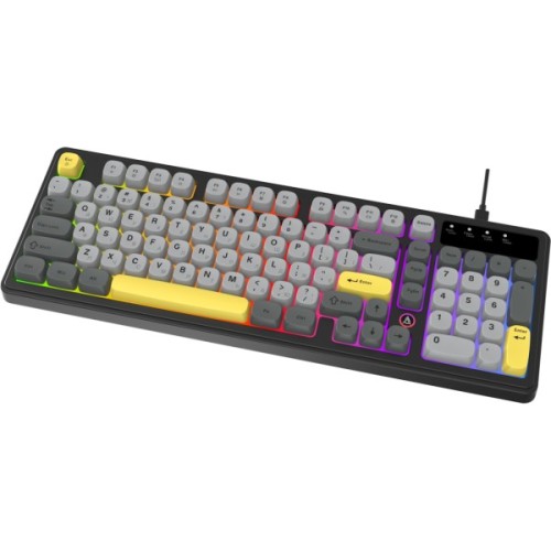 Клавіатура Ajazz AF98 USB UA Black/Grey/Yellow (AF98-BGY)