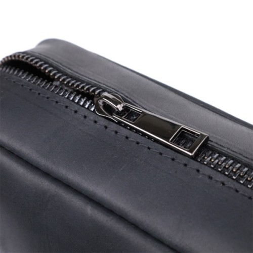 Сумка Shvigel Через плече з матової натуральної шкіри Чорна (22848)