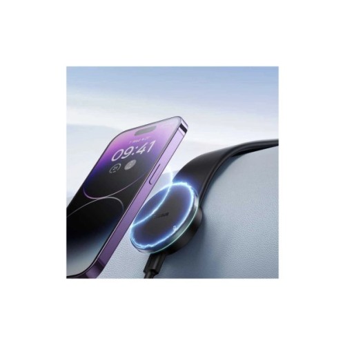 Універсальний автотримач Baseus C02 Pro Series Magnetic Wireless Charging Car Mount Cluster Black (C40156000111-00)