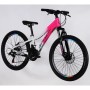 Велосипед Space 24" IZIDA DD FR рама-11" AL 2026 рожево-білий (OPS-SP-24-084)