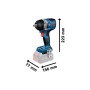 Гайковерт Bosch GDS 18V-750C 18V, 2x8Ah, до 3000об/хв, 270/380/750Нм, квадрат 1/2", кейс, Bluetooth 1.7кг (0.601.9L9.002)