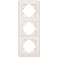 Рамка Videx BINERA кремова 3 поста (VF-BNFR3V-CR)