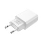 Зарядний пристрій BOROFONE BA20A USB 10.5W + cable USB to USB-C white (6931474700742)