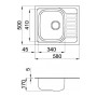 Мийка кухонна Elleci Sky125 DX SATINATO