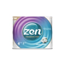 Туалетний папір Zen Premium Care Relaxing White 3 шари 4 рулони (5944582100176) Туалетний папір Zen Premium Care Relaxing White 3 шари 4 рулони (5944582100176)