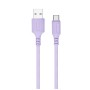 Дата кабель USB 2.0 AM to USB-C 1.0m soft silicone violet ColorWay (CW-CBUC044-PU)