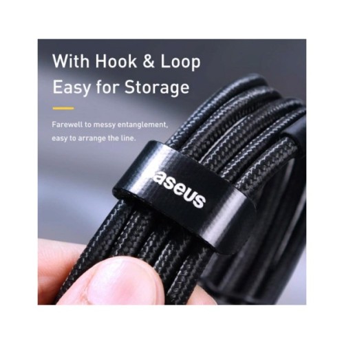 Дата кабель USB-C to USB-C 2.0m 100W 5A black-grey Baseus (CATKLF-ALG1)