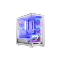 Корпус для ПК Modecom VOLCANO STELLAR ARGB MIDI 5x120mm fans WHITE (AT-STELLAR-5F-ARGB-20)