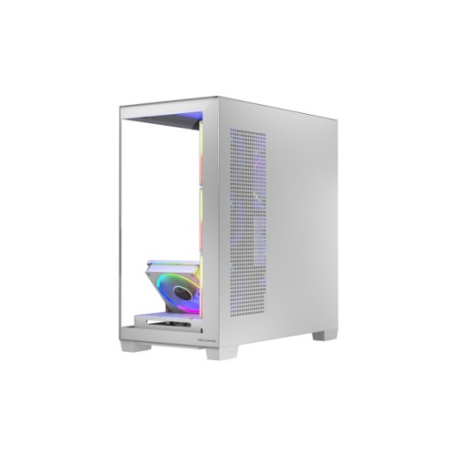 Корпус для ПК Modecom VOLCANO STELLAR ARGB MIDI 5x120mm fans WHITE (AT-STELLAR-5F-ARGB-20)