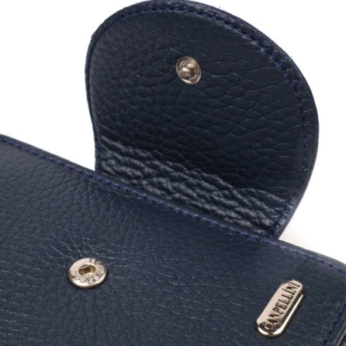 Портмоне Canpellini З натуральної шкіри Синє (21809)