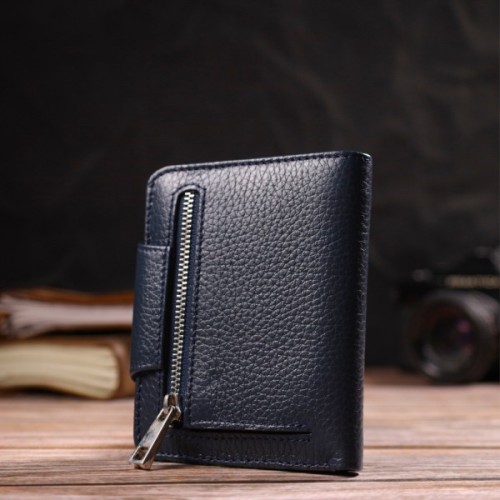 Портмоне Canpellini З натуральної шкіри Синє (21809)