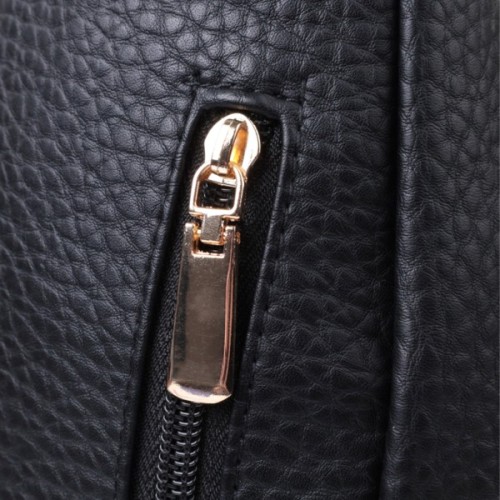 Сумка Vintage З крупнозернистої екошкіри Чорна (22763)