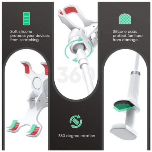 Тримач для смартфонів Ugreen LP113 Multifunction Phone Clip Stand White (30488)