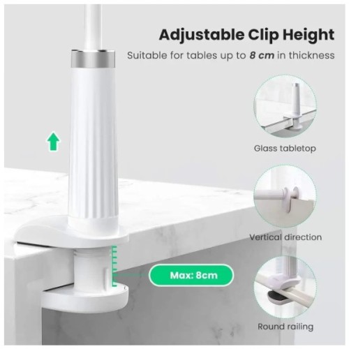 Тримач для смартфонів Ugreen LP113 Multifunction Phone Clip Stand White (30488)