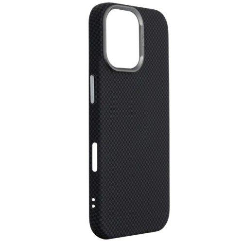 Чохол до мобільного телефона Armorstandart LikeCarbon2 MagCase Apple iPhone 17 Kevlar Black (ARM88379)