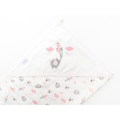 Рушник для купання дитячий Bibaby зі слоником (66304-cream)