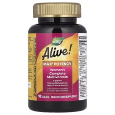 Мультивітамін Nature's Way Мультивітаміни для жінок, Alive! Max3 Potency, Women's Complete Multivitamin (NWY-15543)
