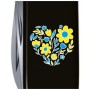 Ніж Victorinox Spartan Ukraine 91 мм Чорний Квіткове серце (1.3603.3_T1246u)