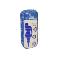 Пенал Cool For School 1 відділення Блакитний (J-2392-blue)