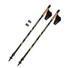 Палиці для скандинавської ходи PowerPlay 9104 Lykke Black/Green 80-135 см (PP_9104_LYKKE)