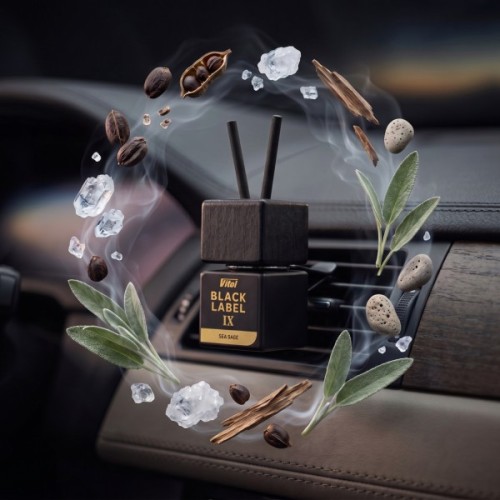 Ароматизатор для автомобіля Vitol Black Label Sea Sage IX 8мл (V230409)