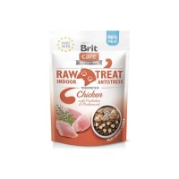 Ласощі для котів Brit Care Raw Treat Indoor & Antistress Freeze-dried 40 г - курка (8595602569557)