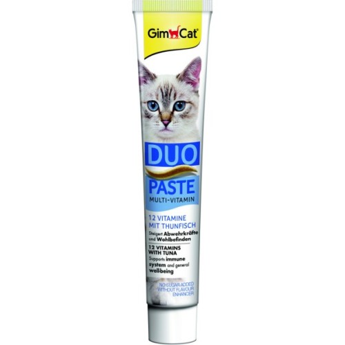 Паста для тварин GimCat DUO PASTE Multi-vitamin 12 vitamins with tuna 12 вітамінів та тунець 50 г (4002064421858)