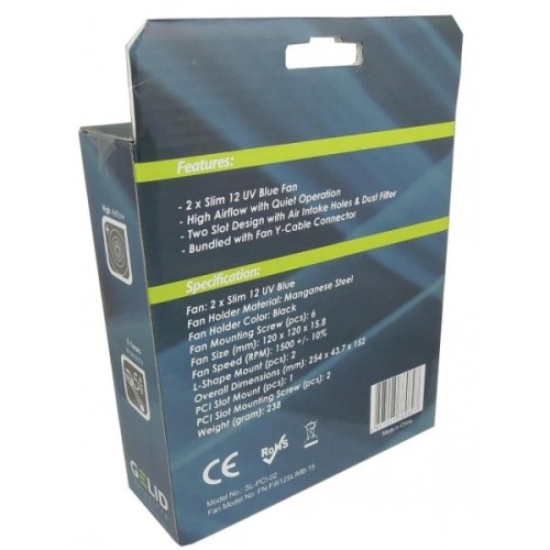 Кулер до відеокарти Gelid Solutions PCI Slot Fan Holder (SL-PCI-02)