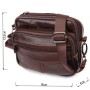 Сумка Vintage Поясна з натуральної шкіри Коричнева (21486)