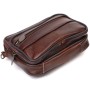 Сумка Vintage Поясна з натуральної шкіри Коричнева (21486)
