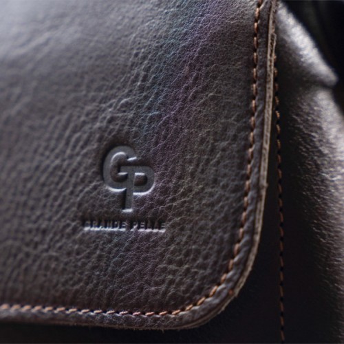 Сумка Grande Pelle У гладкій шкірі Шоколадна (11334)