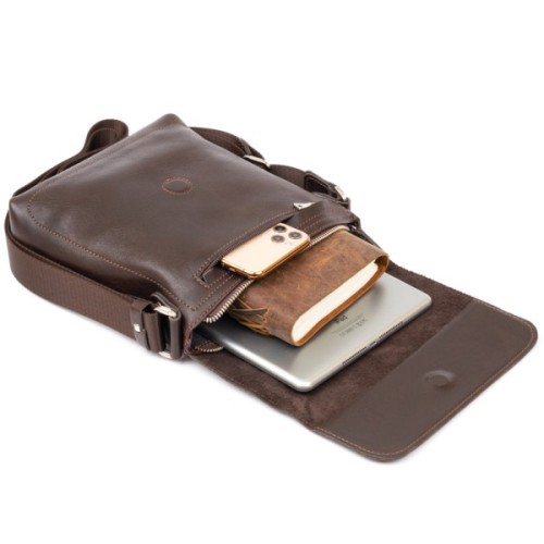 Сумка Grande Pelle У гладкій шкірі Шоколадна (11334)