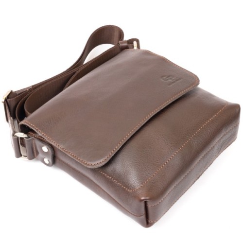 Сумка Grande Pelle У гладкій шкірі Шоколадна (11334)