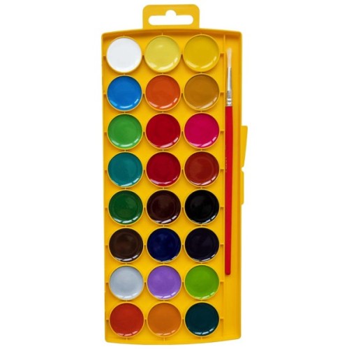 Акварельні фарби Школярик Медові 24 кольори (302023001-UA)